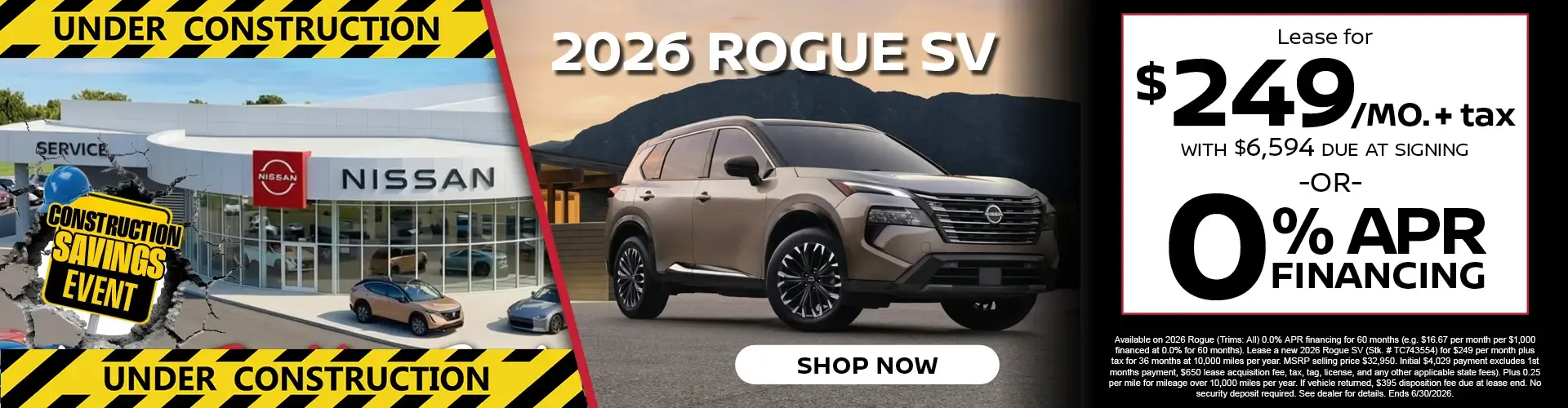 New 2026 Nissan Rogue Special